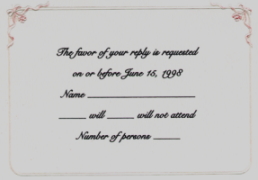 RSVP Card